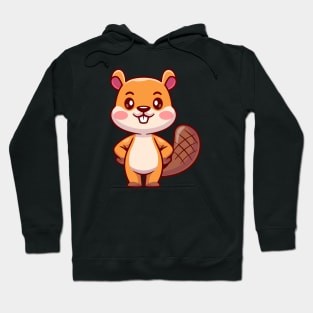 Cute Squirrel Standing Cartoon Hoodie